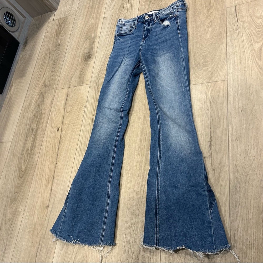 Women's Blue Flared Jeans